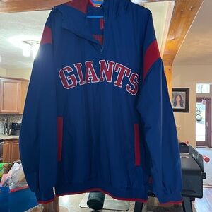 NFL Blue and Red Windbreaker with Giants Logo